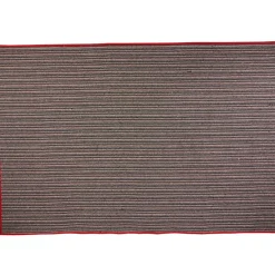 Gifi Tapis polycoton rayé rouge
