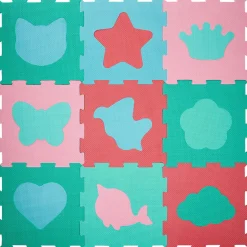 Gifi Jeux De Société Et Éducatifs<Tapis puzzle mousse 9 dalles 30,5x30,5cm avec formes détachables