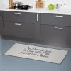 Gifi Tapis rectangulaire gris design Au menu du jour