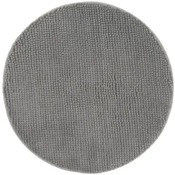 Gifi Tapis rond chenille microfibre