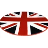 Gifi Tapis rond London drapeau anglais