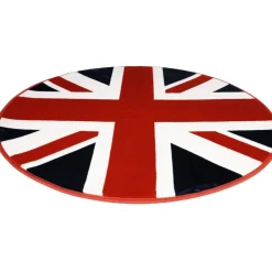 Gifi Tapis rond London drapeau anglais