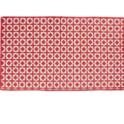 Gifi Tapis réversible bicolore rouge et blanc