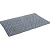 Gifi Tapis réversible bleu et blanc design losanges