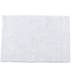 Gifi Tapis salle de bain chenille blanc
