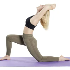 Gifi Tapis yoga épais 183x61x1cm caoutchouc violet