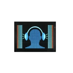 Outlet Gifi Tee-shirt à motif lumineux casque de musique