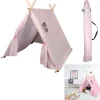 Tente chambre enfant rose imprimé pois blanc 115x105xH116cm*Gifi