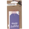 Gifi Étiquette cadeau décor violet x6