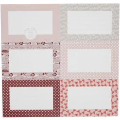 Étiquette fantaisie 2 feuillets x6*Gifi Best