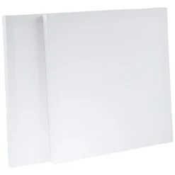 Gifi Toile à peindre carrée carton blanc x2