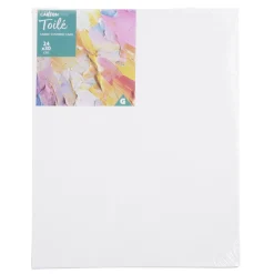 Gifi Toile à peindre en carton blanc 24x18cm