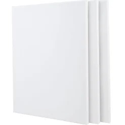 Gifi Toile à peindre rectangulaire blanche x3