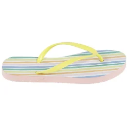 Outlet Gifi Tong pour femme à rayures multicolores taille 36/37