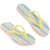 Best Gifi Tong pour femme à rayures multicolores taille 38/39