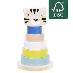 Gifi Eveil<Tour empilable Chat en bois