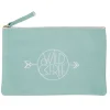 New Gifi Trousse cosmétique inscription Wild Free blanc et vert