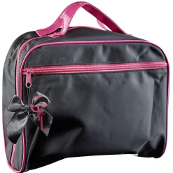 Discount Gifi Trousse de toilette fuchsia et noire avec hanse