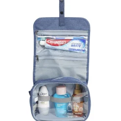 Sale Gifi Trousse de toilette à suspendre bleu denim L.22xl.18,5xH.9cm