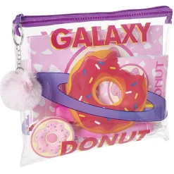 Trousse garnie transparente design Galaxy Donut*Gifi New