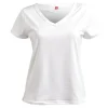 Sale Gifi T shirt femme fibre de bambou élasthanne blanc - Taille S