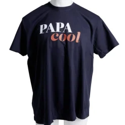Outlet Gifi T-shirt homme inscription Papa Cool coton noir