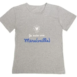 Best Gifi T-shirt Je suis une mère(veille) gris