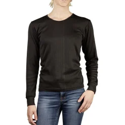 Sale Gifi T-shirt thermo noir à manche longue femme