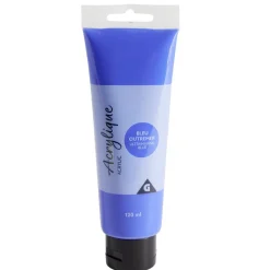 Gifi Tube de peinture acrylique bleu outremer 120ml