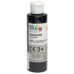 Gifi Tube de peinture gouache noir 150 ml