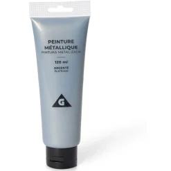 Gifi Tube peinture acrylique 120ml argenté métallisé