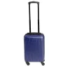 Discount Gifi Valise cabine low cost 26L avec 4 roues amovibles bleu H51cm
