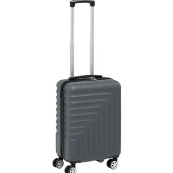 Discount Gifi Valise cabine rigide grise 39,5x22xH56cm 38L