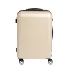 Discount Gifi Valise cabine rigide trolley 4 roulettes 65L couleur ivoire