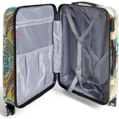 Gifi Valise cabine rigide trolley 4 roulettes 37L feuillage multicolore