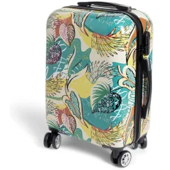 Gifi Valise cabine rigide trolley 4 roulettes 37L feuillage multicolore