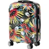 Online Gifi Valise cabine rigide trolley plastique ABS motif tropical 38x23xH55cm