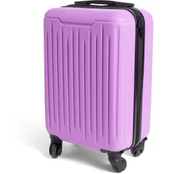 Discount Gifi Valise cabine rigide trolley 4 roues amovibles 26L rose