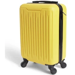 Clearance Gifi Valise cabine rigide trolley 4 roulettes 26L jaune