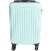 Outlet Gifi Valise cabine rigide trolley 4 roulettes 26L bleu clair
