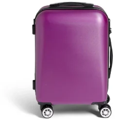Discount Gifi Valise cabine rigide trolley 4 roulettes 37L violet