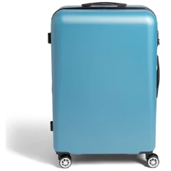Clearance Gifi Valise cabine rigide trolley 4 roulettes 104L bleu clair
