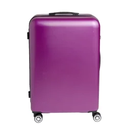 Outlet Gifi Valise cabine rigide trolley 4 roulettes grand modèle 104L violet