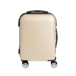 Best Gifi Valise cabine rigide trolley 4 roulettes 37L couleur ivoire