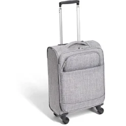 Outlet Gifi Valise cabine souple 30L polyester gris 35x21,5xH55cm