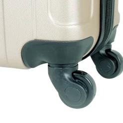Sale Gifi Valise cabine trolley beige 35x21xH56cm avec sac shopping noir