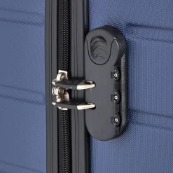 Outlet Gifi Valise rigide bleue marine L66xl45xH25 cm