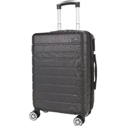 Gifi Valise rigide 4 roues 38L ABS noir L.56 cm