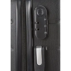 Gifi Valise rigide 4 roues 38L ABS noir L.56 cm