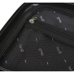 Best Gifi Valise rigide 4 roues 38L ABS noir L.56 cm
